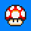 Yoshi gets a mushroom