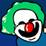 Clown by the ocean