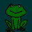 The frog and the two men