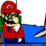 Behind the mushroom I