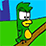 pretty green bird