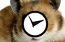 Headbanging Hamster Clock