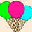 Ice Cream Color Me Game