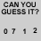 Can You Guess It?