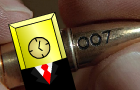 The Man w/ The Golden Gun by theicecubeclock