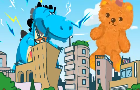 Attack of a Blue Monster!