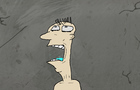 Man Gurgles Mouthwash
