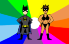 Batman and Catwoman's Rainbow Adventure!
