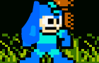 Megaman vs. Tetris by Smindas