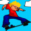 Hey look skateboarding.