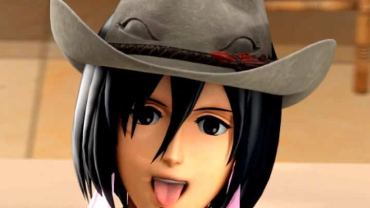 Mikasa anal ride Cowgirl