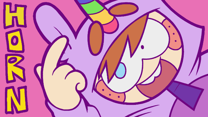 I'm unicorn n I have horn animation