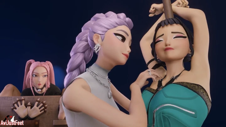 Zoey Tickled Feet Armpits K POP Ticklish Hunters!