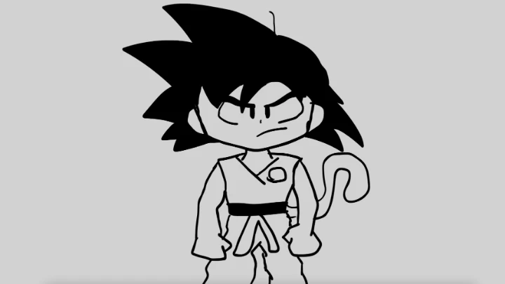 (UNFINISHED) kid goku test animation