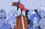 Train crowd animation