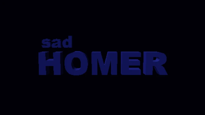 Homer Sad