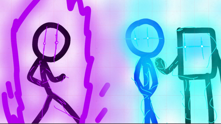 Agent ninja versus boxer and bluemike