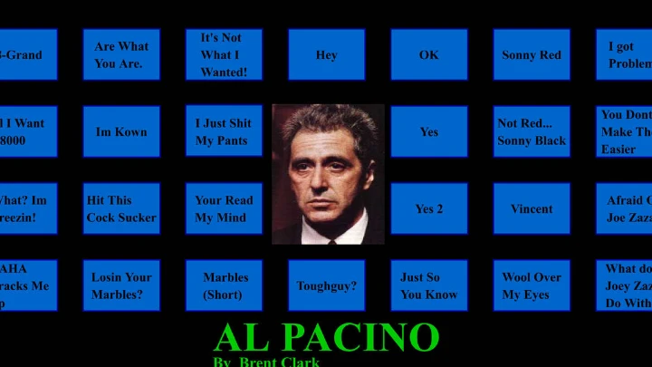 Al Pacino Soundboard