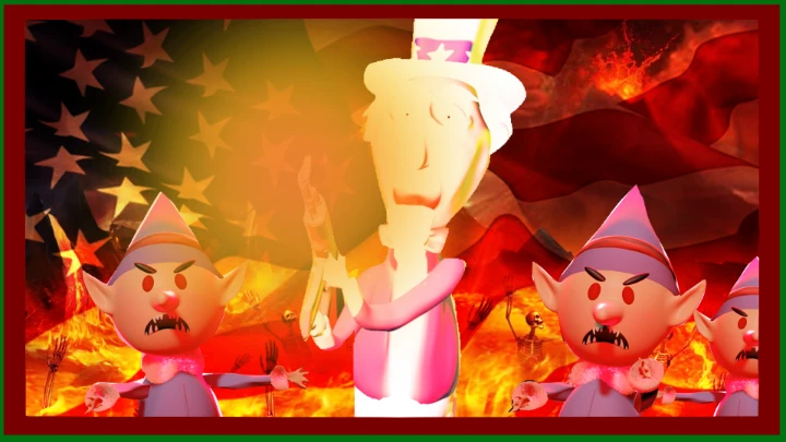 Uncle Sam's Christmas Gun