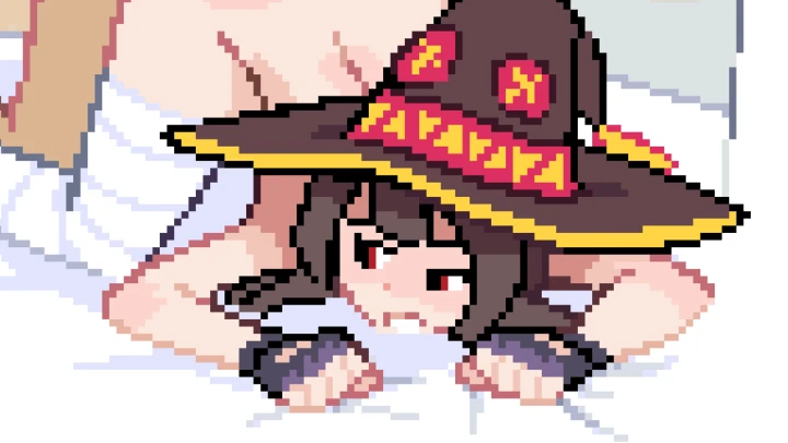 Megumin bed fun