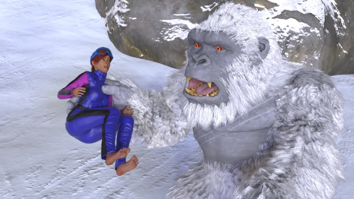 Yeti Eats Skier