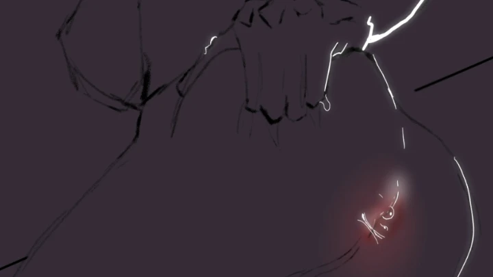 Cheek Pulling Sketch