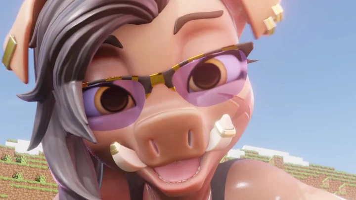 Aurelina cowgirl looping creampie