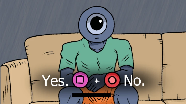 I'm choosing a dialog option.