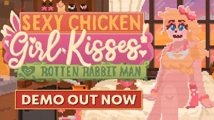 Sexy Chicken Girl Kisses Rotten Rabbit Man DEMO
