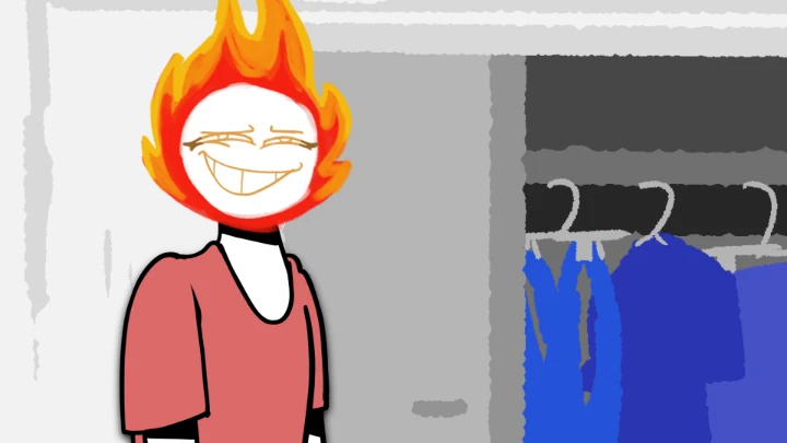 Blazing Red Hot On Fire