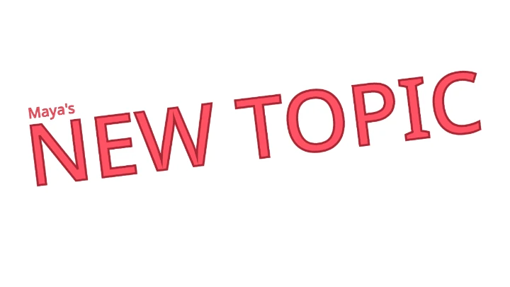 New Topic!