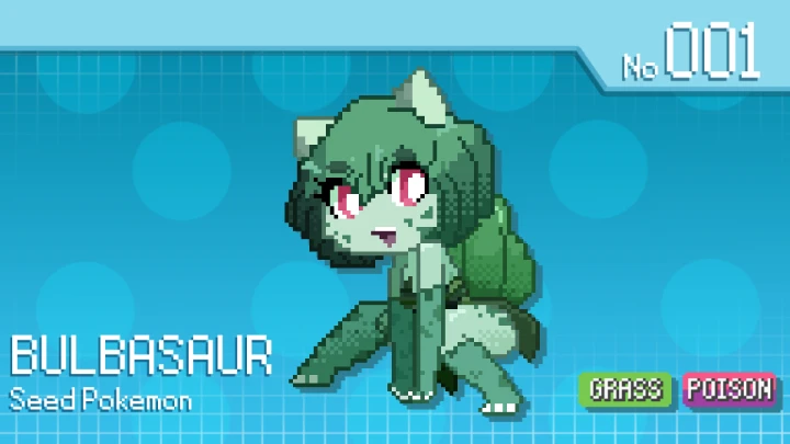 Pokemusu Entry no. 001 - BULBASAUR
