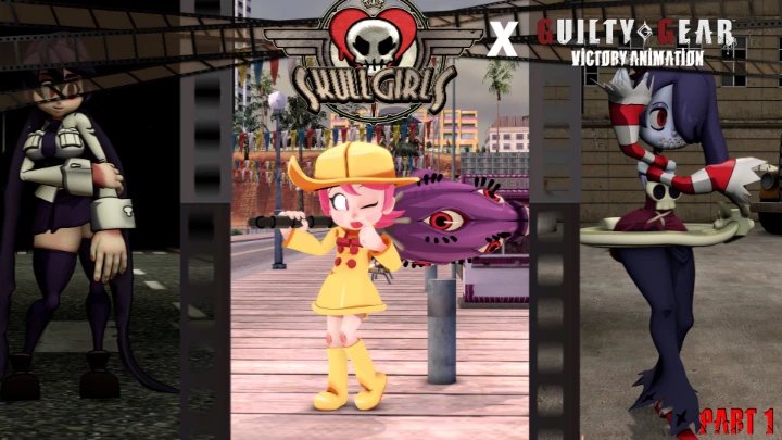 [SkullGirls/SFM] Guilty Gear Victory pose (part 1)