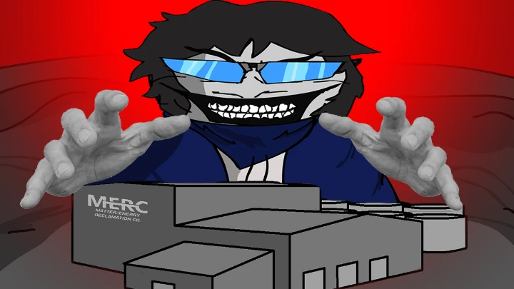 Zapchon breaks into a MERC facility and drinks the funny dissonance