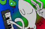 The jellyfish dude is dancing