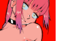 Makima bounces on a dildo