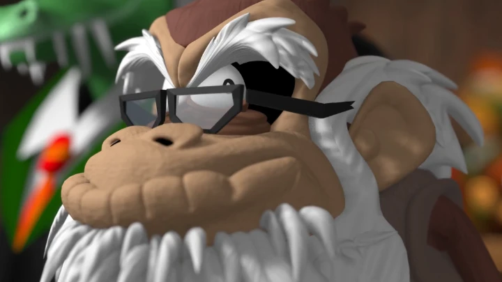 Cranky Kong sues Diddy Kong