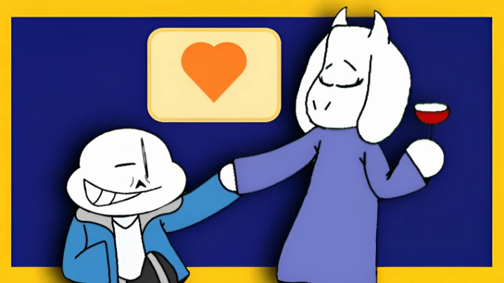SANS & TORIEL DANCING (Cursed - Deltarune) - Animation Random