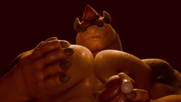 Sweaty Bowser jerking one out~ 👀🔥🍆💦