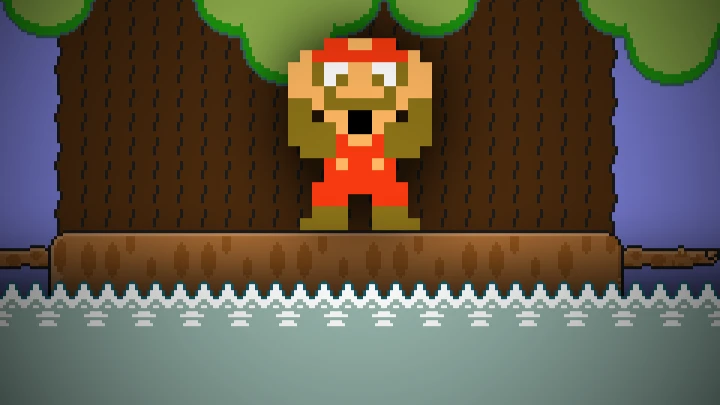 Mario vs the Giant Sawblade