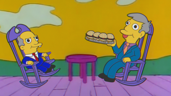Steamed Hams but it's wholesome Itchy & Scratchy 🍔