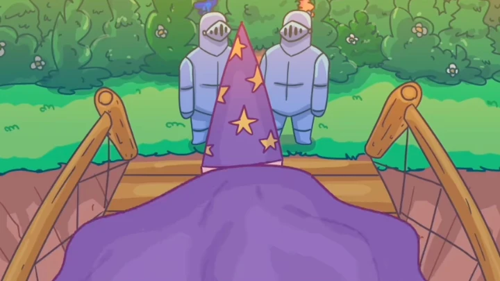 a handsome wizard blocks your path