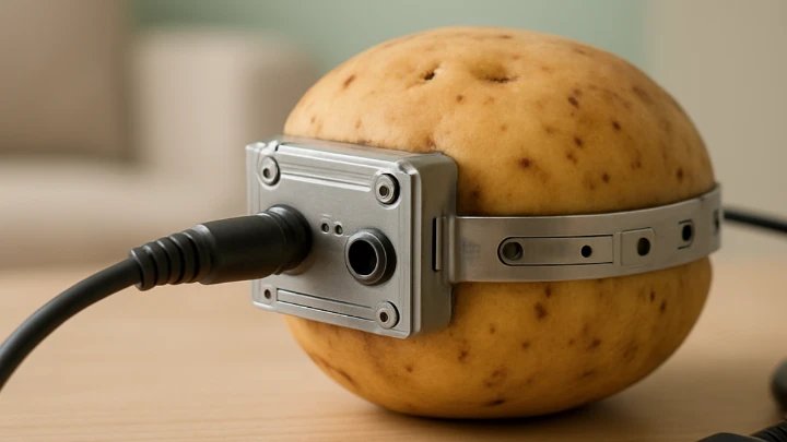 Potato on a cable