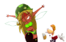 That one nymph scene from Rayman origins but it's an oc