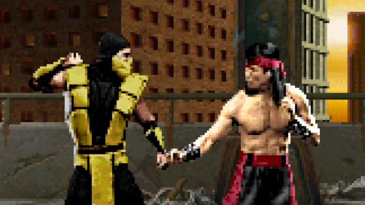 Scorpion get RKO'D by Randy Orton