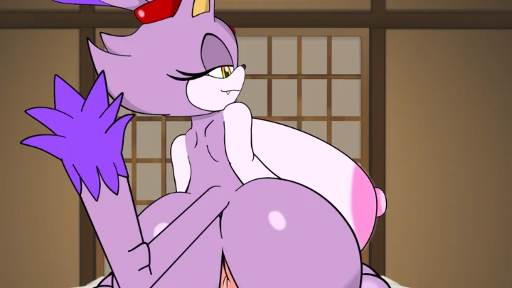 Blaze the Cat Breast Expansion & Inflation