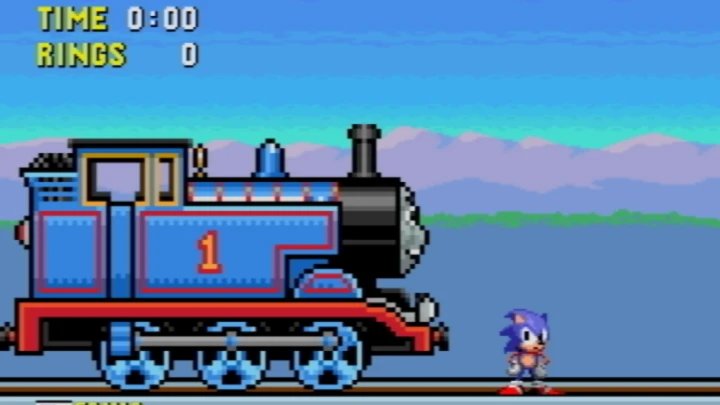 Sonic the Hedgehog VS Thomas the Tank Engine