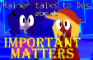 Rainer talks to Des about important matters