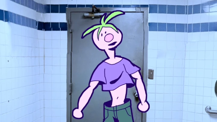 gas station bathroom