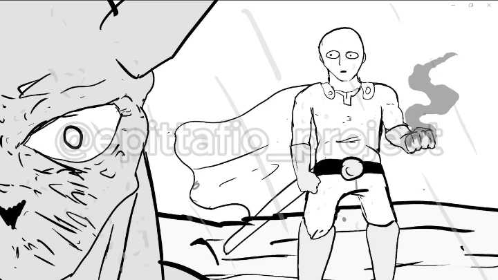 saitama vs garou (fan animation) parte 1